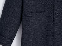 Однобортное пальто с отложным воротником