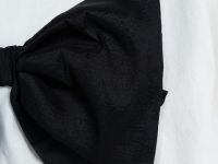 Футболка оверсайз с объёмным бантом для девочек, Белый