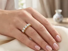Кольцо из желтого золота с бриллиантами э0301кц12162900