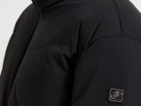 Оверсайз пуховик с воротником-стойкой