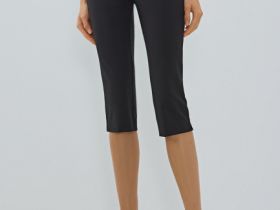 Зауженные брюки капри, Черный