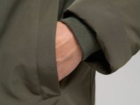 Утепленное пальто со съемным капюшоном