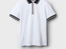 Джемпер трикотажный с воротником поло для мужчин