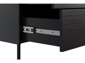 Комод Дигарс 163x81 Черный древесный