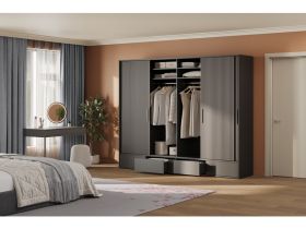 Шкаф-купе Беррингтон 4.1-267x220 Графитовый