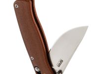 Складной нож SRM Medal 255L-MN, сталь 10Cr15MoV, рукоять микарта, коричневый