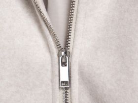 Бомбер из пальтовой ткани, Бежевый