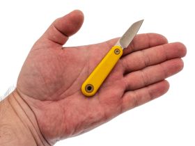 Складной нож Sanrenmu 325S-GY2, сталь 12C27, рукоять G10, желтый