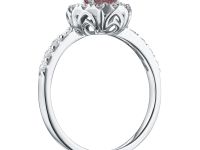 Кольцо из белого золота э0912кц06220942_pink