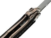 Складной нож Nimo Knives Divinity Tree, сталь M390, рукоять титан/карбон