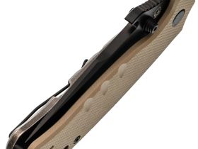 Нож Barmaley Knives Seadevil, сталь D2, рукоять G10/сталь, песочный, вейв