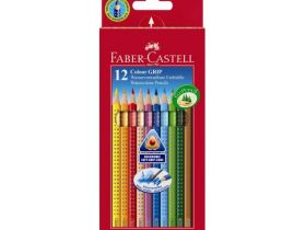 Набор карандашей акварельных Faber-castell "Colour Grip" 12 цв в картоне
