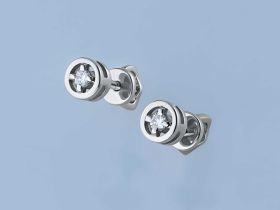 Пусеты из белого золота э4712пс05157700