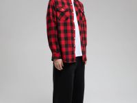 Рубашка из фланели в клетку