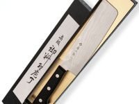 Кухонный нож Накири Tojiro Western Knife F-330, сталь VG-10, рукоять стабилизированная древесина, черный