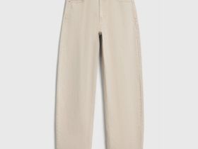 Джинсы Barrel с высокой посадкой, Бежевый