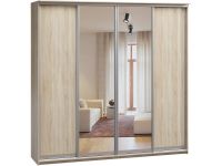 Шкаф-купе Байкал 4-240x240 Дуб Сонома 2 зеркала