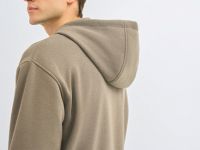 Толстовка на молнии с капюшоном, Коричневый