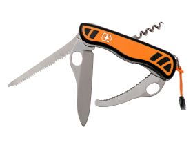 Складной нож Victorinox Hunter XT One Hand, сталь X50CrMoV15, рукоять нейлон, оранжево-черный