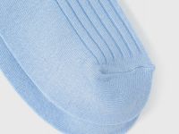 Короткие носки в рубчик, Голубой