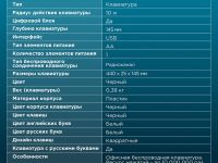 Клавиатура беспроводная Оклик 95KW Чёрная