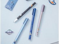 Ручка гелевая стираемая MESHU "Space Adventure" синяя, 0,5 мм, корпус ассорти