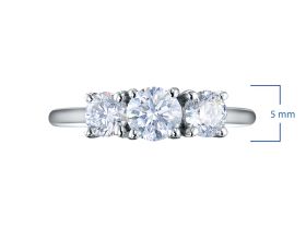 Классическое кольцо из белого золота э4712кц08220611_white
