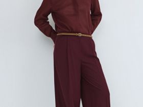 Прямые брюки со стрелками, Фиолетовый