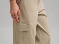 Свободные брюки-карго из твила