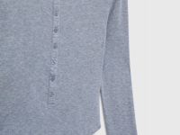 Боди с длинным рукавом, Серый