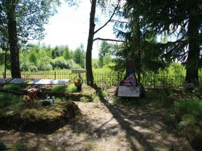 Воинское кладбище, где похоронены воины Советской Армии, погибшие в период Великой Отечественной войны