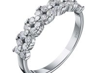 Классическое кольцо из белого золота с бриллиантами э4001кц07173700