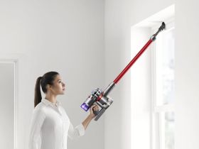 Пылесос Dyson V8 Slim Fluffy (Nickel/Red)