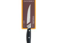Нож кухонный для стейка Okroshka Tartar 9.5 см, сталь 5cr15mov, рукоять сталь/пластик