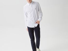 Мужская рубашка Lacoste приталенного кроя