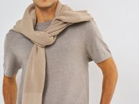 Вязаная футболка из пряжи, Бежевый