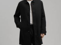 Плащ из хлопка прямого кроя