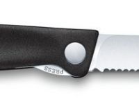 Набор VICTORINOX Swiss Classic: складной нож для овощей и разделочная доска, чёрная рукоять