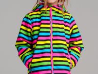 Куртка текстильная с полиуретановым покрытием для девочек (ветровка)