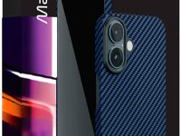 Клип-кейс VLP Kevlar Case для Apple iPhone 16 с MagSafe тёмно-синий