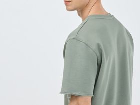 Футболка с текстовым принтом, Зеленый