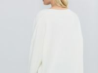 Джемпер из мягкой пряжи с шерстью, Белый