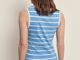 Майка приталенного силуэта в полоску