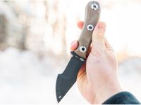 Нож с фиксированным клинком Boker Micro Tracker 2.0, сталь 1095, рукоять микарта, песочный
