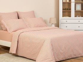 Постельное белье полукомплект Vichy, терракота