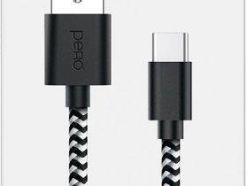 Кабель Pero DC-04 USB / USB-C 2 м Серебристый