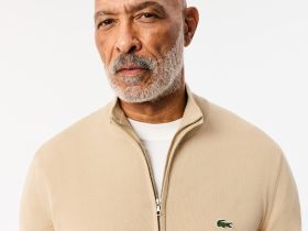 Мужской свитер Lacoste на молнии из органического хлопка