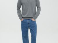 Поло с длинным рукавом из хлопка