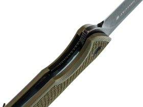 Складной нож Mr.Blade Hellcat Mini blackwash сталь S35VN, рукоять Olive G10