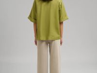 Свободная блузка изо льна и вискозы